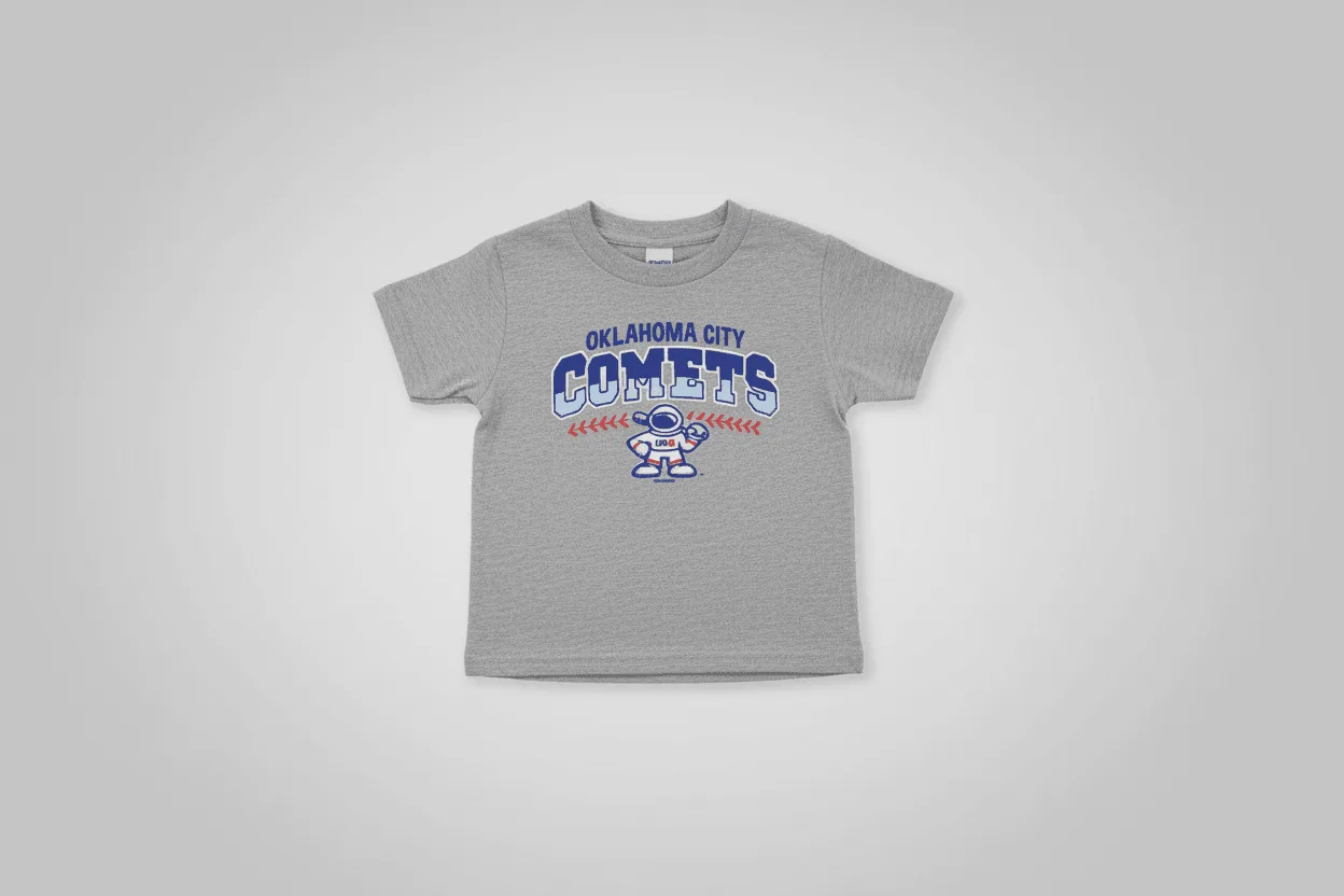 OKC Comets Toddler Astro Grey Tee