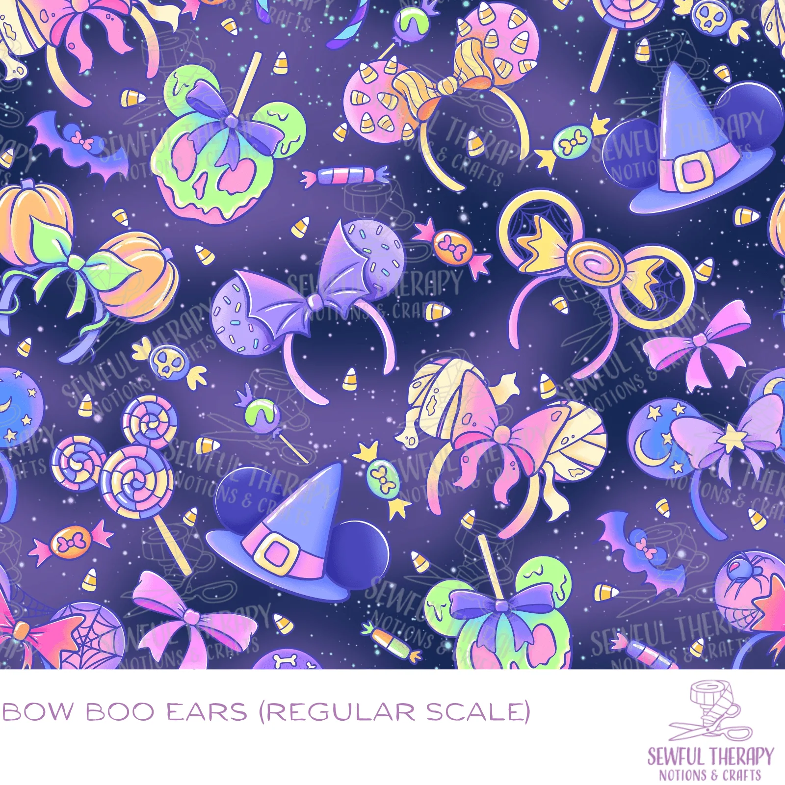Boo Bow 귀 SewSmooth (Yard)