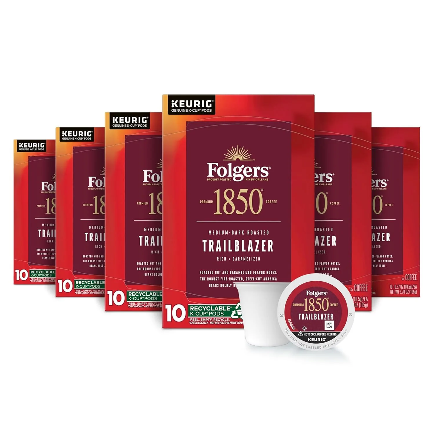 คู่มือ K-Cup Folgers 1850 Trailblazer: เข้มและนุ่ม