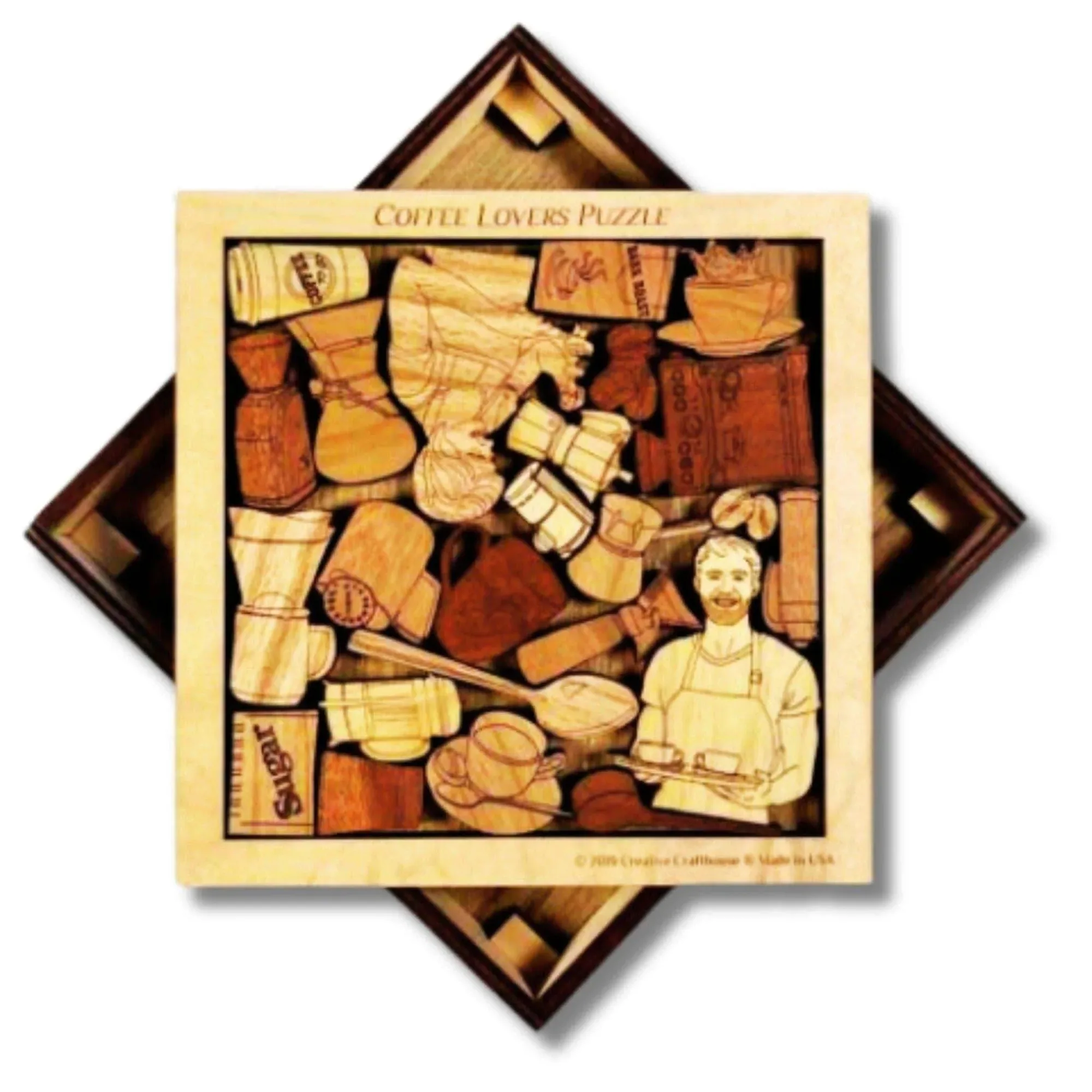 Coffee Lovers Puzzle | Personalizable Gift and Decor for Java Drinkers