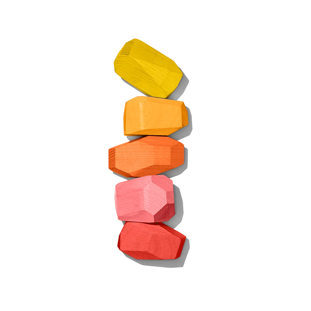 Solid Wood Stacking Boulders