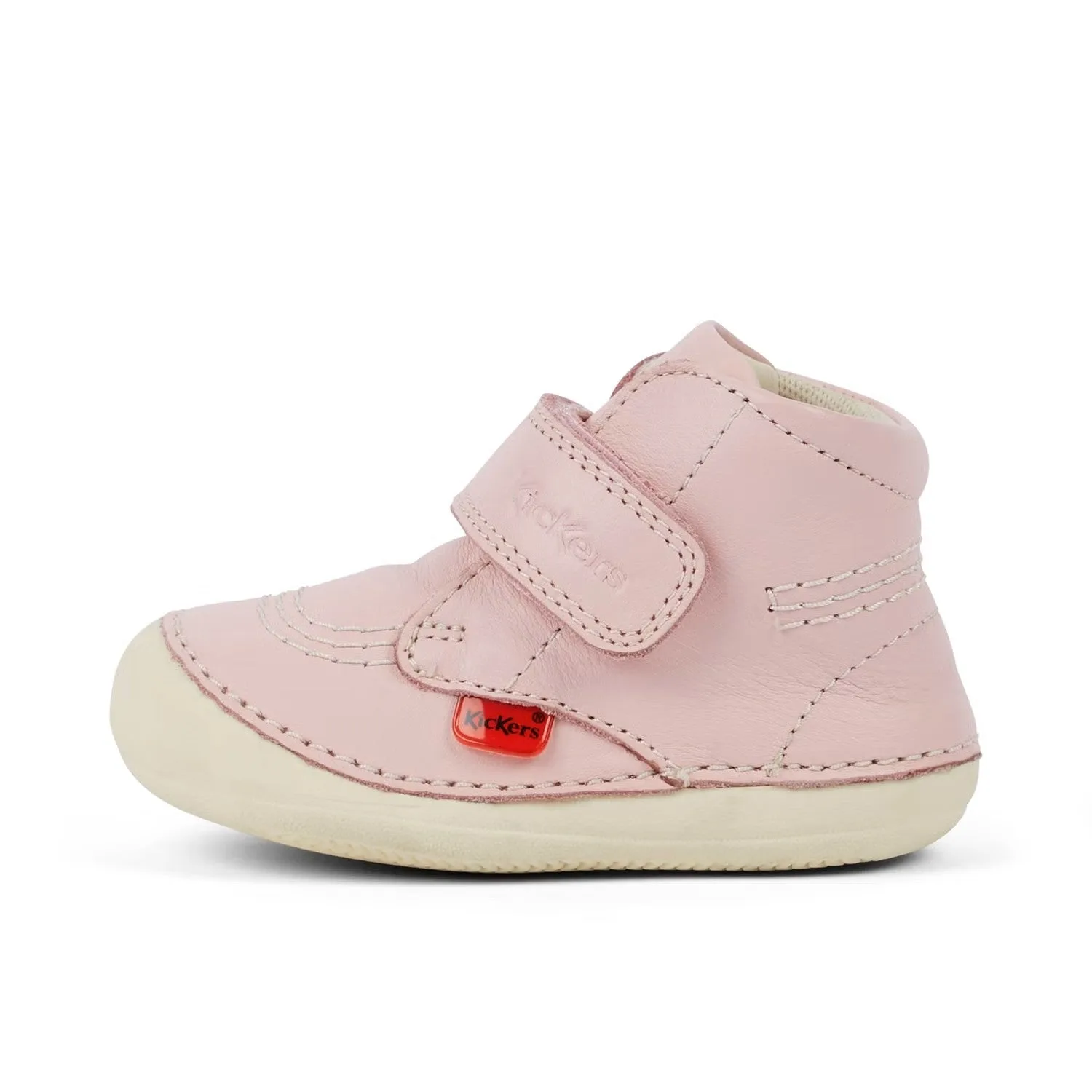 Kickers: Baby Unisex Softer Hi Baby Læder - Lyserød