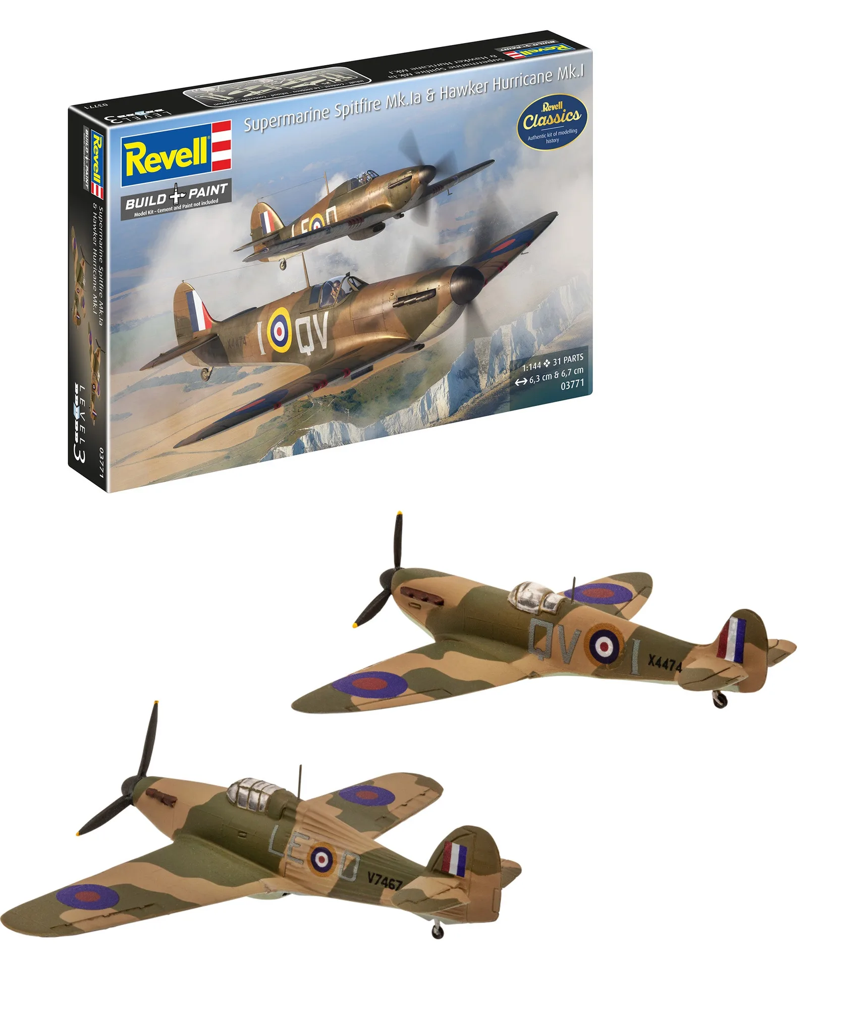So bemalen Sie die Spitfire Mk Ia und Hurricane Mk I
