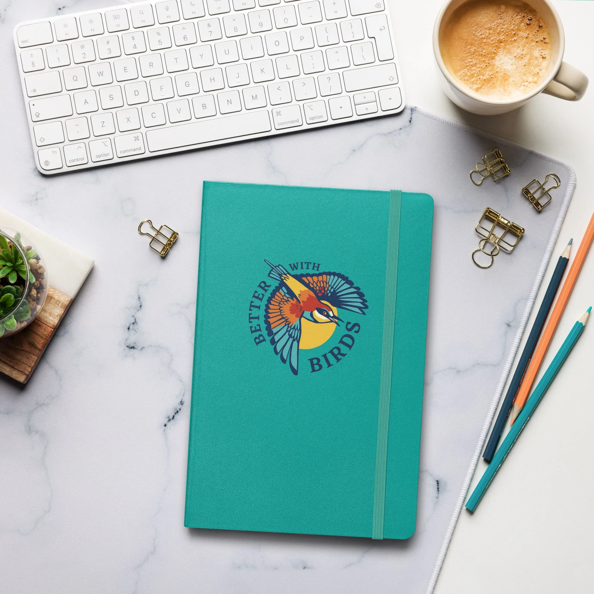 Qué escribir en un cuaderno de tapa dura con temática de aves