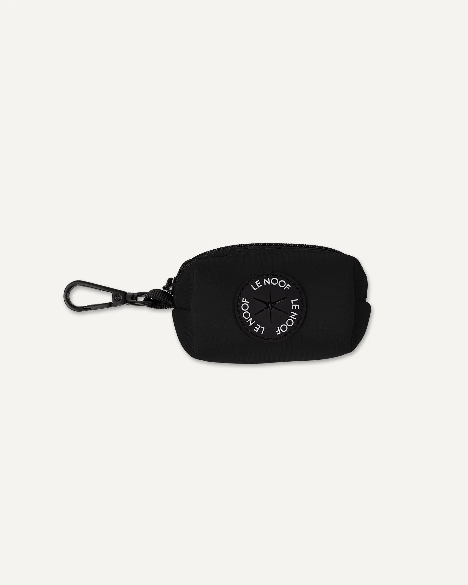 Black Jacquard Dog Poop Bag Holder