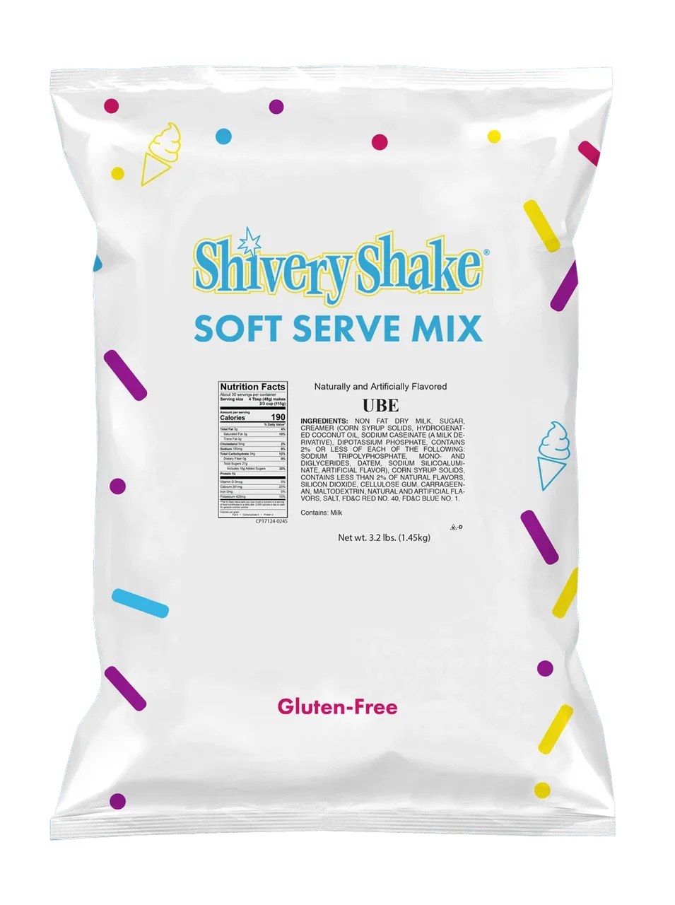 Ube Soft Serve Mix 3.2 Lb Bag
