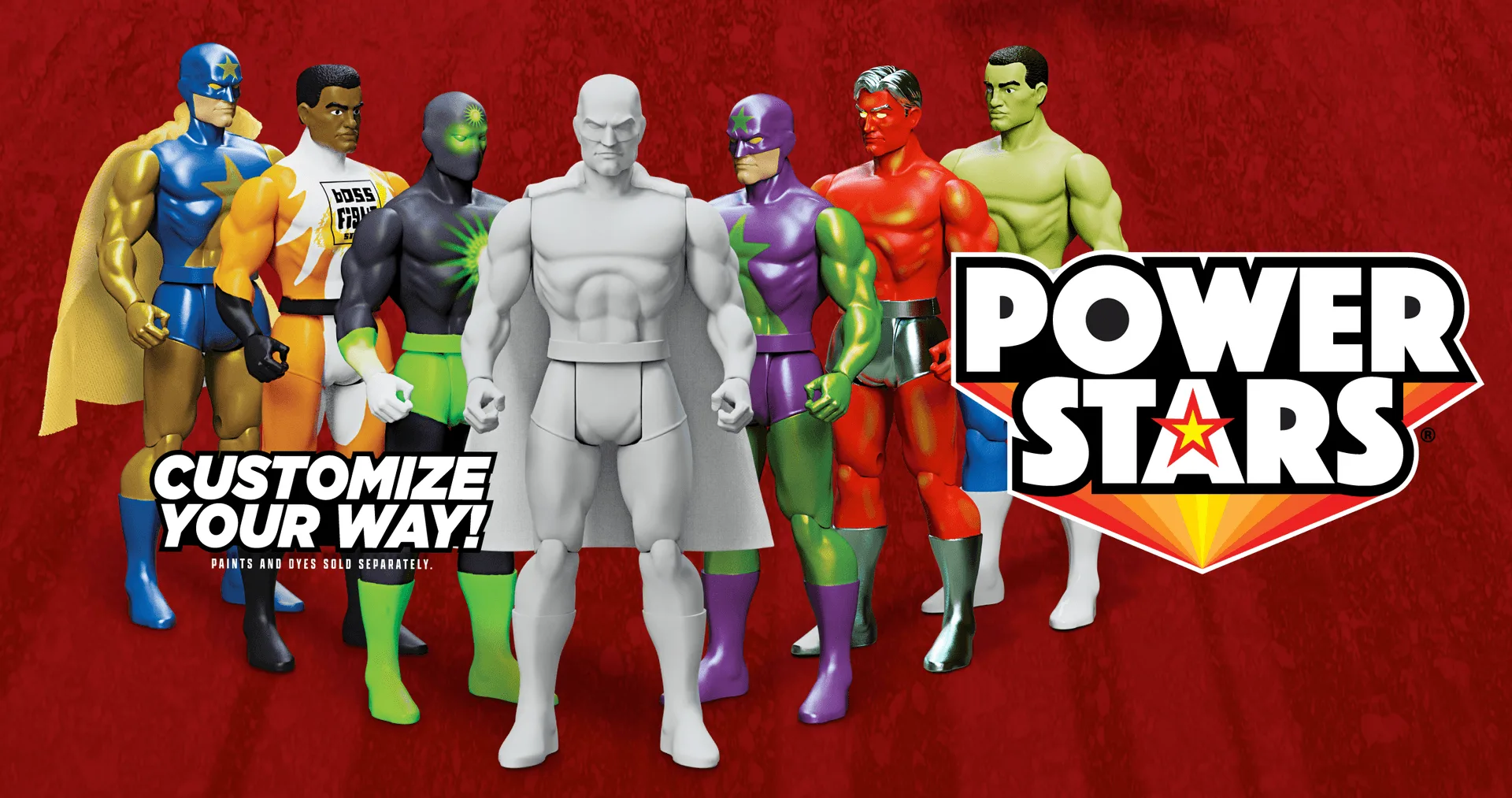 Sådan maler du en Power Stars mandlig blank figur