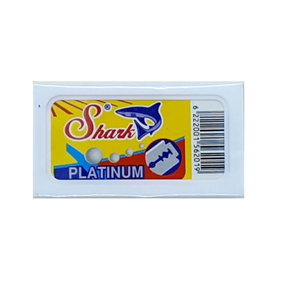 10 Shark Platinum DE Blade, 2 packs of 5 (10 blades)