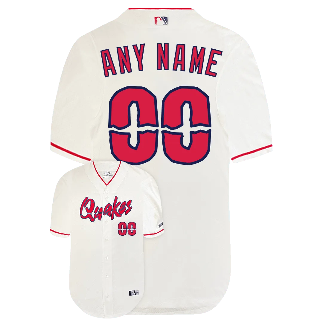 Rancho Cucamonga Quakes Customized Jersey-Home Pro Elite Replica