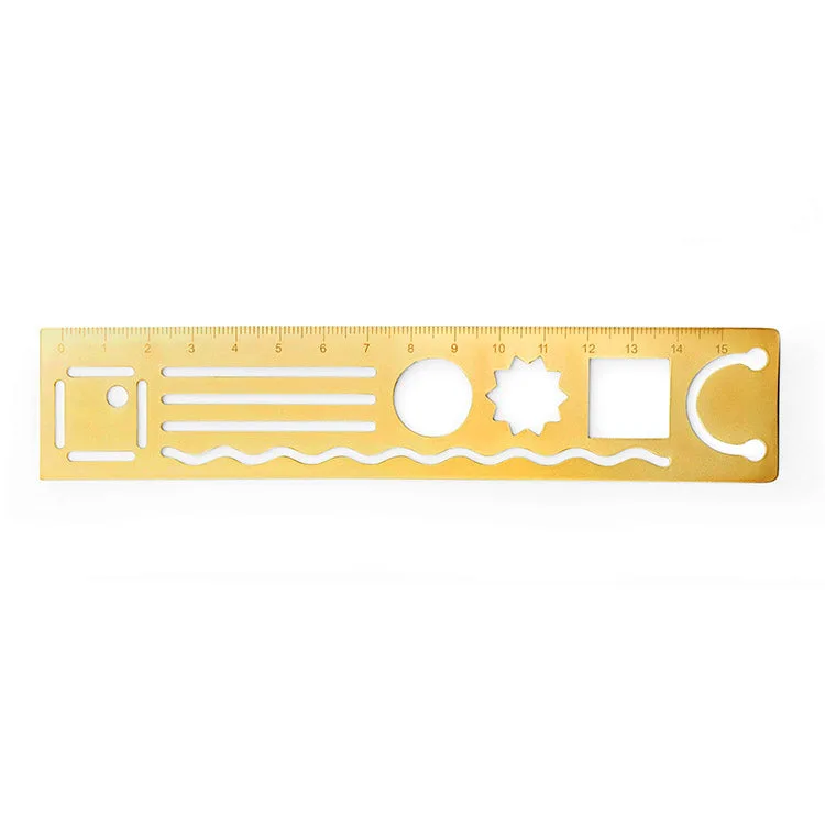 Inkerie 3 in 1 Metal Ruler
