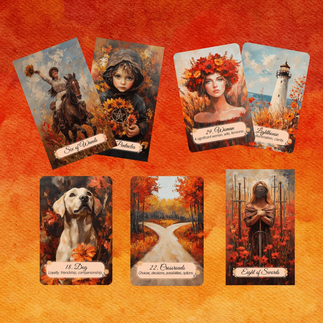 Autumn Fields Tarot & Lenormand: A Seasonal Reading Guide