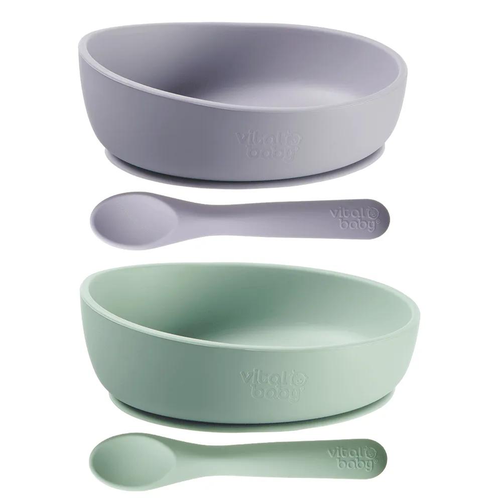 Perfectly Simple Cutlery vs Silicone Suction Bowl Set