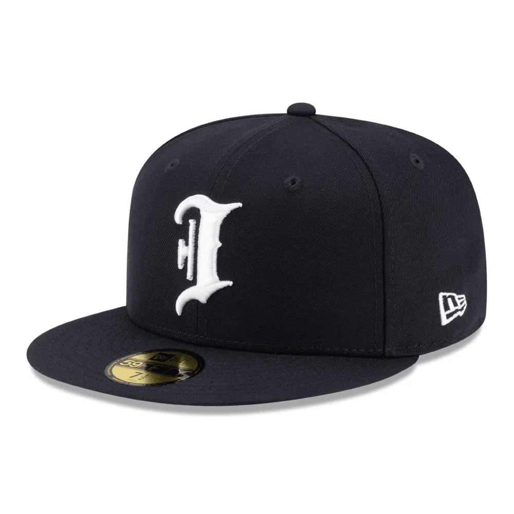 Gorra New Era Authentic Official On-Field 59FIFTY de Indianapolis Indians en azul marino para carretera