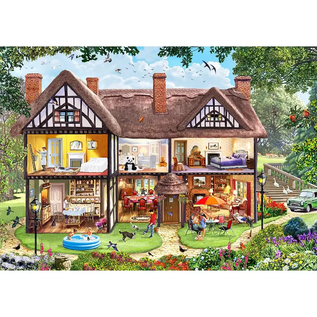 Estate in una scatola: Puzzle Seasons House da 500 pezzi