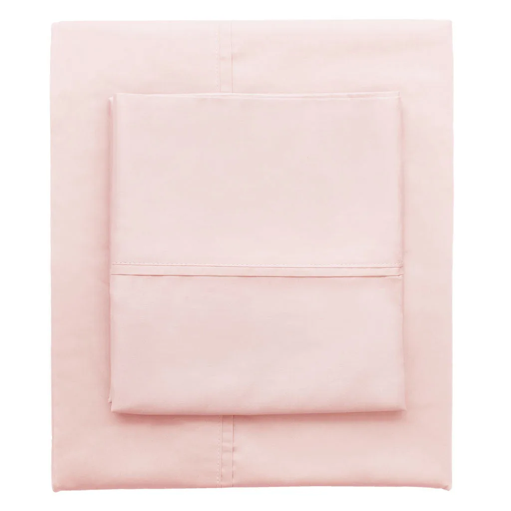 Pink 400 Thread Count Sheet Set 2 (Fitted & Pillow Cases)