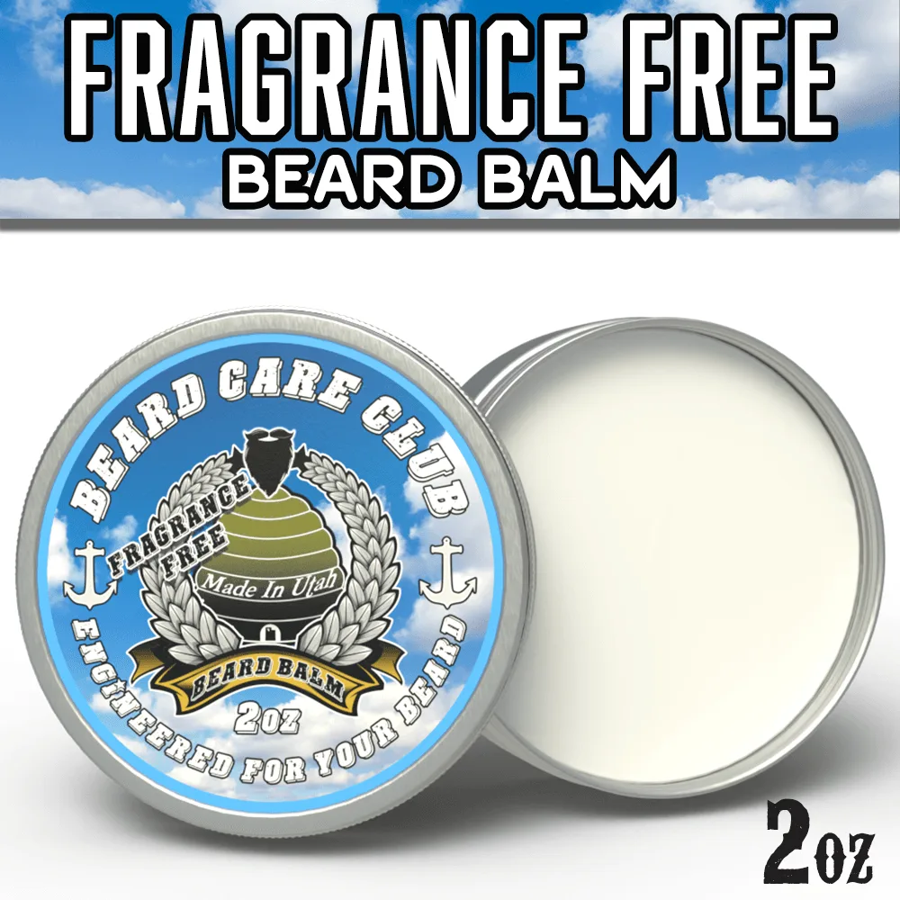 Fragrance Free Beard Balm: Soothe Sensitive Skin