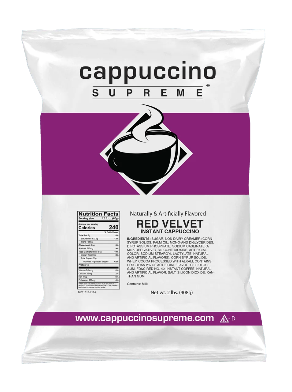 Cómo servir mezcla de capuchino Red Velvet en fiestas