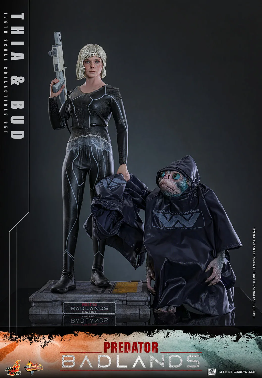 PRE-ORDINE Figura Hot Toys Predator Badlands MMS900 Thia e Bud Scala 1/6