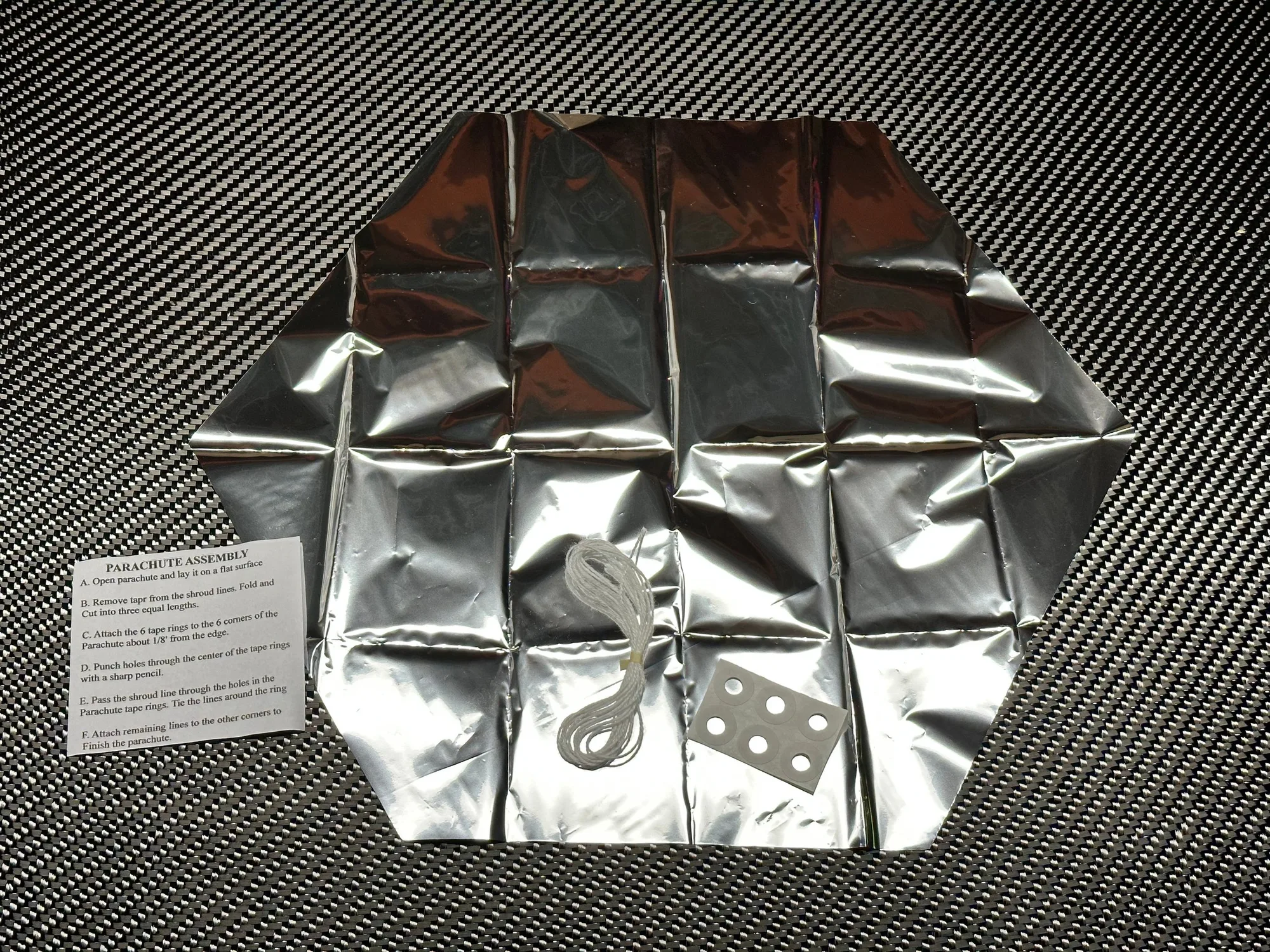 12" Mylar Parachute CLOSEOUT CORNER