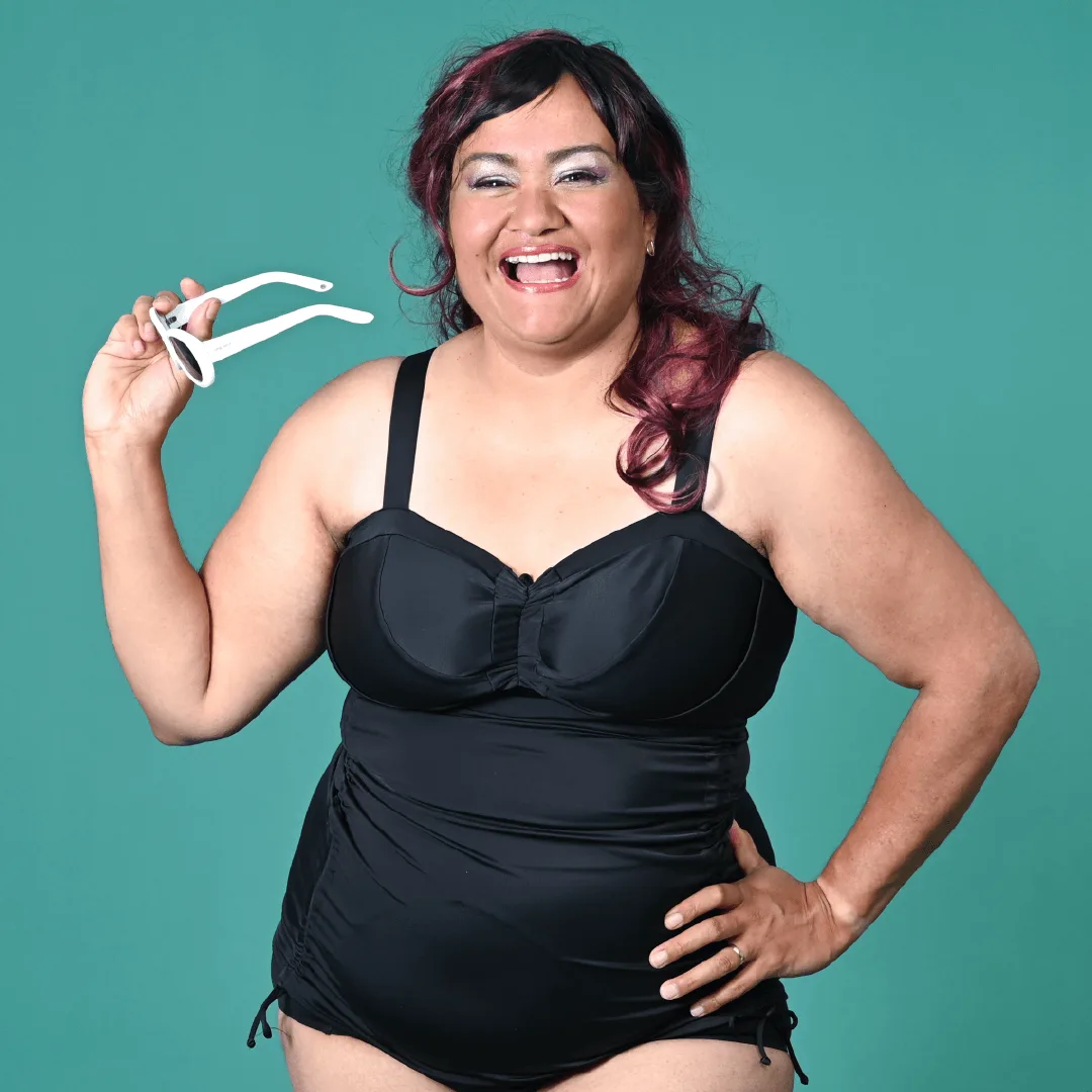 Swim Flexi-Size Tankini - Black ***
