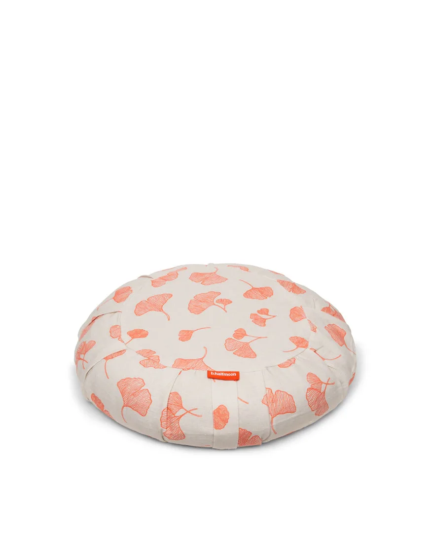 linen round meditation cushion collab
