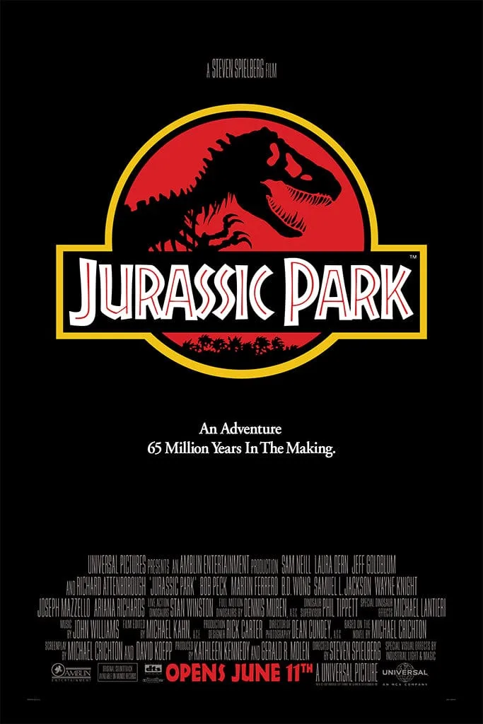 ملصق Jurassic Park (إنجليزي)