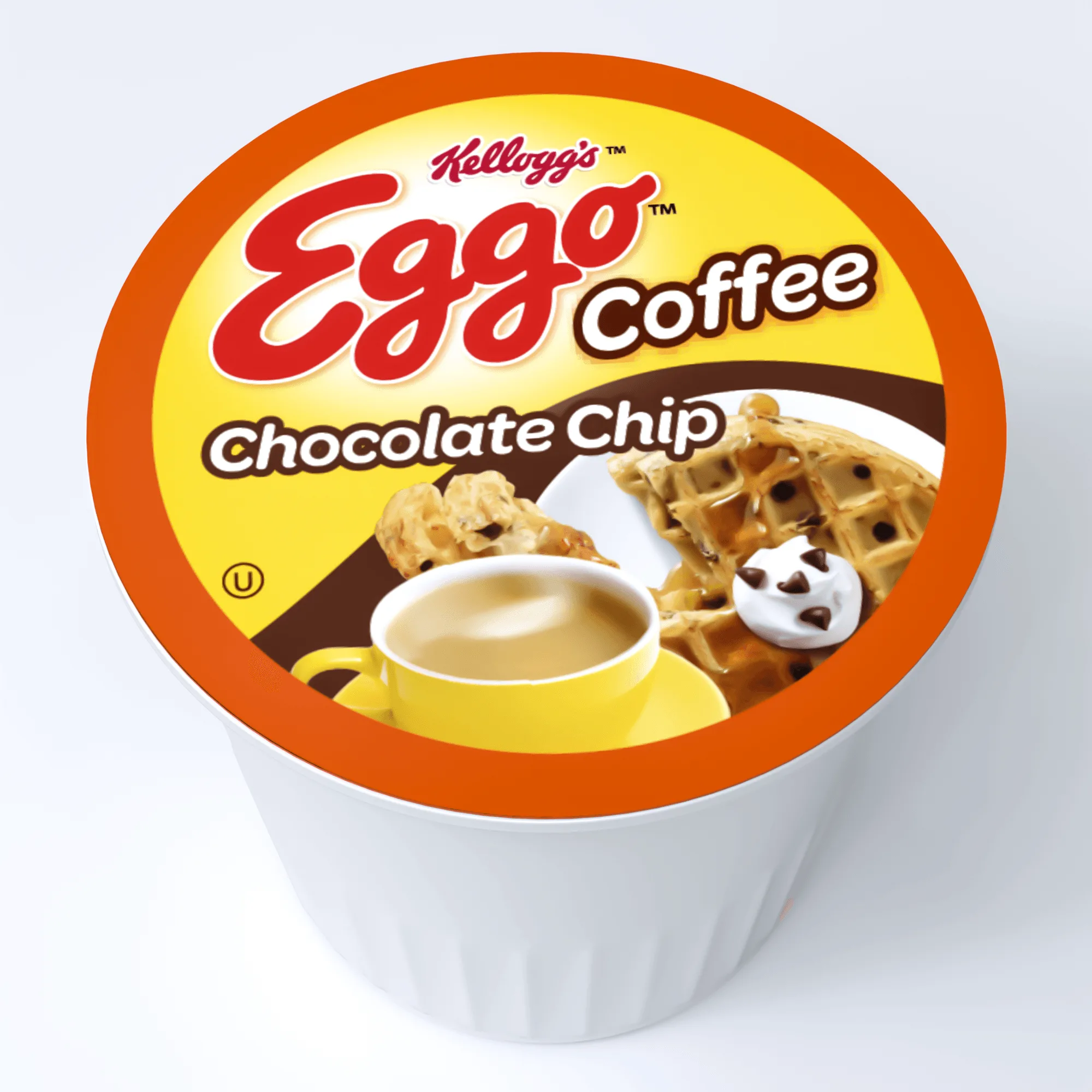 Café Eggo gofre con pepitas de chocolate