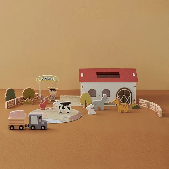 Wooden Farmhouse Playset
