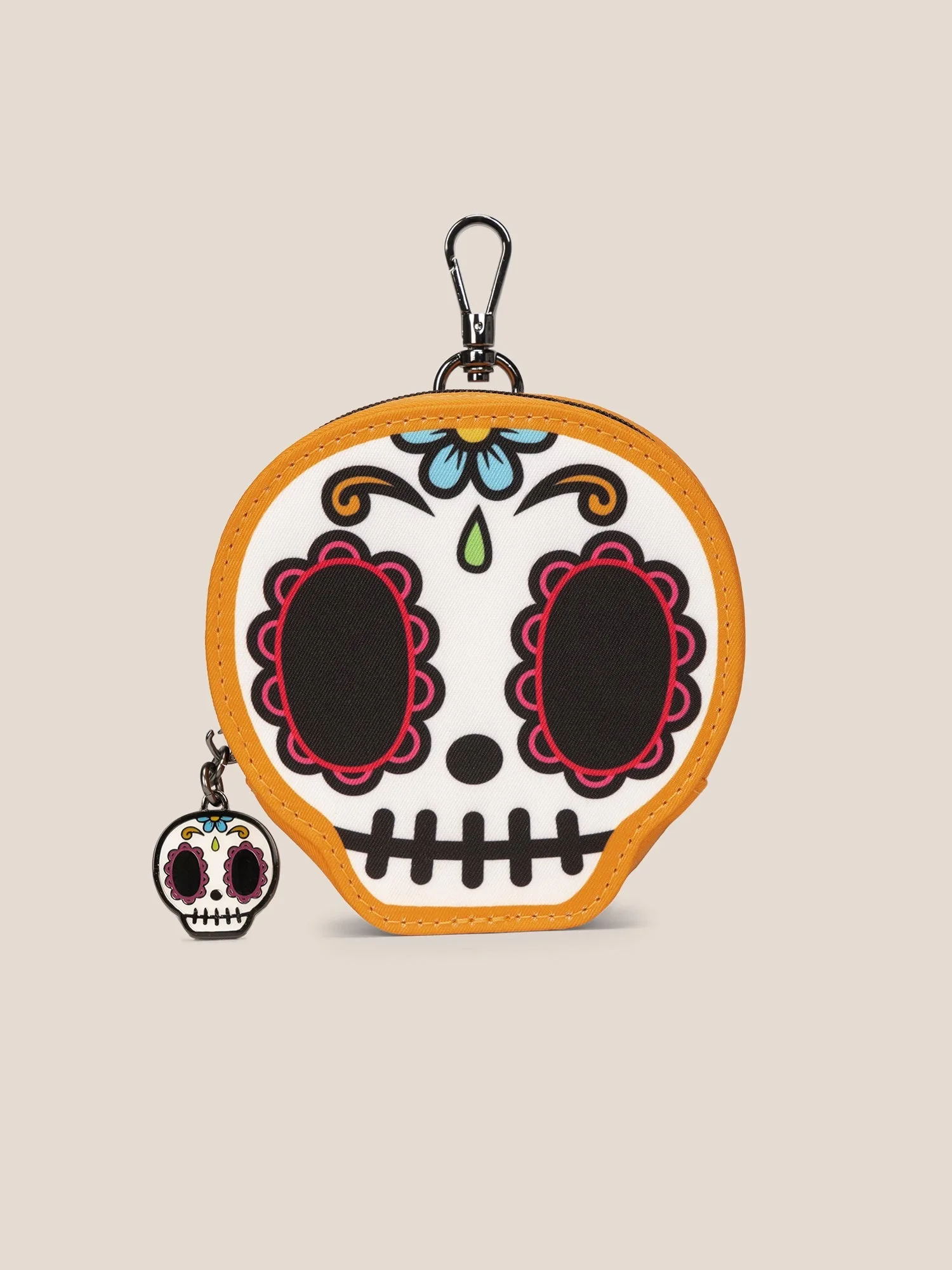 Mini borsa Dia de los Muertos: grazioso clip da agganciare