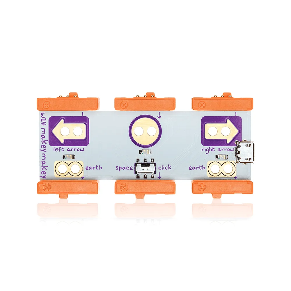 ما الذي يفعله مكون littleBits Makey Makey Bit؟