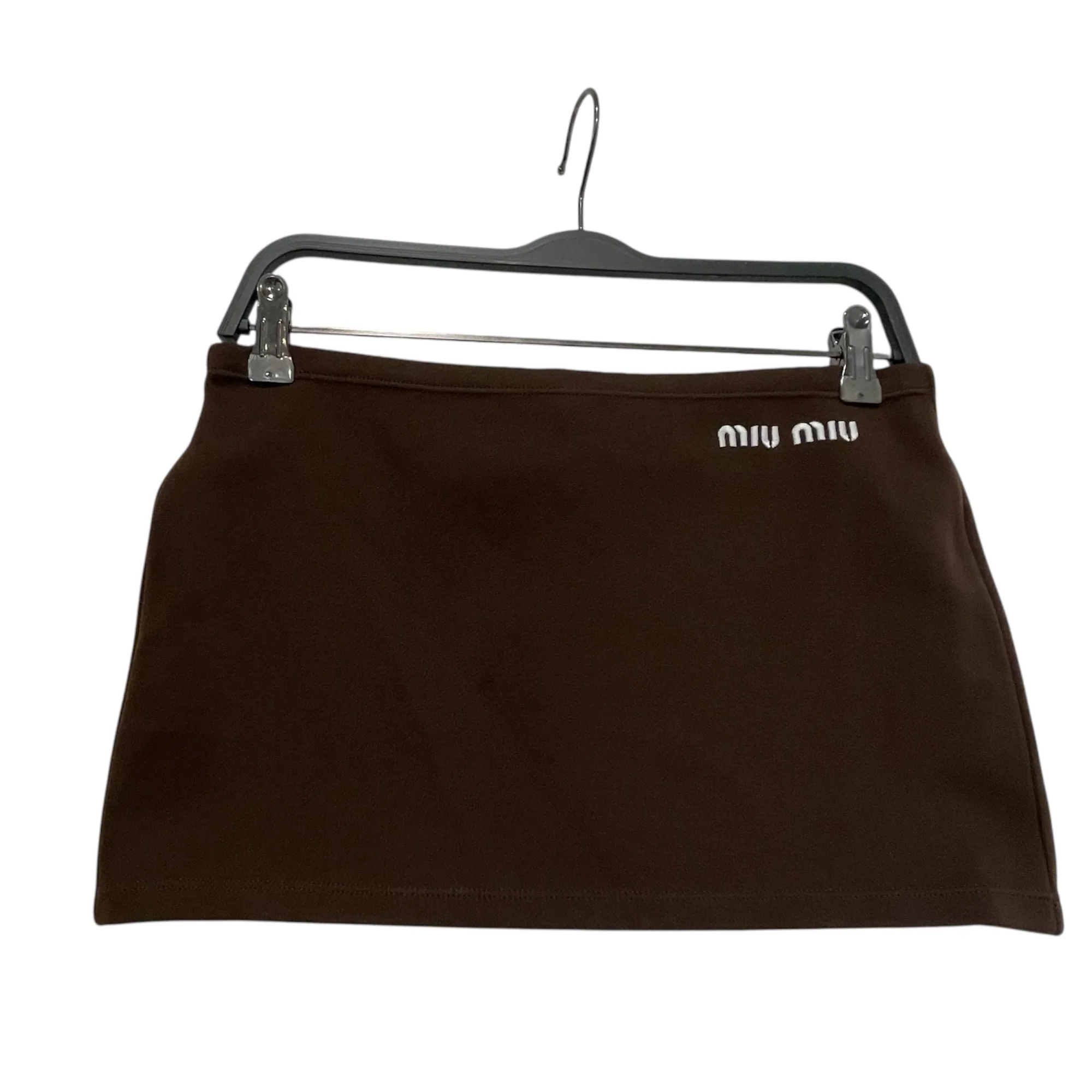 MIU MIU/Skirt/38/Nylon/BRW/Mini Length/Technical Yarn