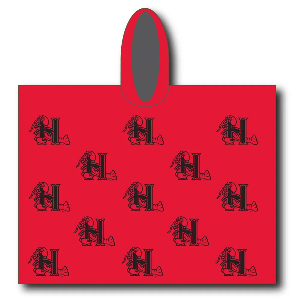 Hickory Crawdads Red Poncho