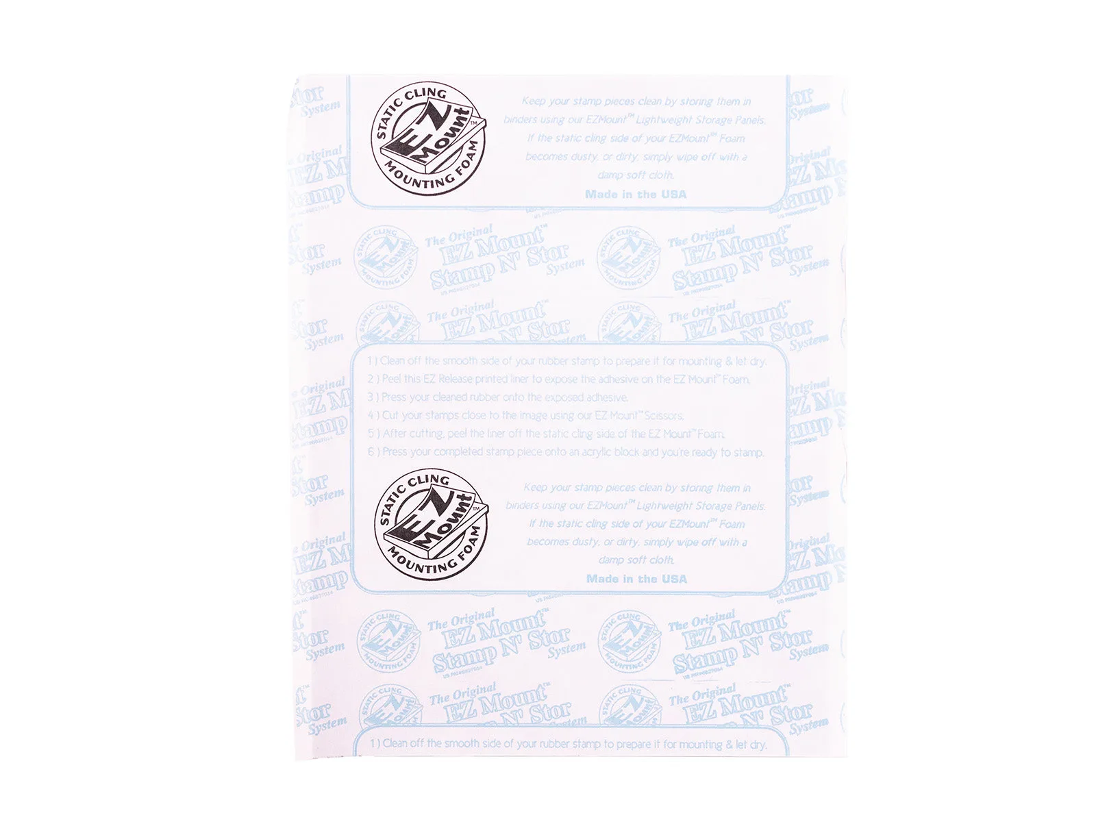 EZMount Static Cling Mounting Foam 8.5 x 11" Sheet
