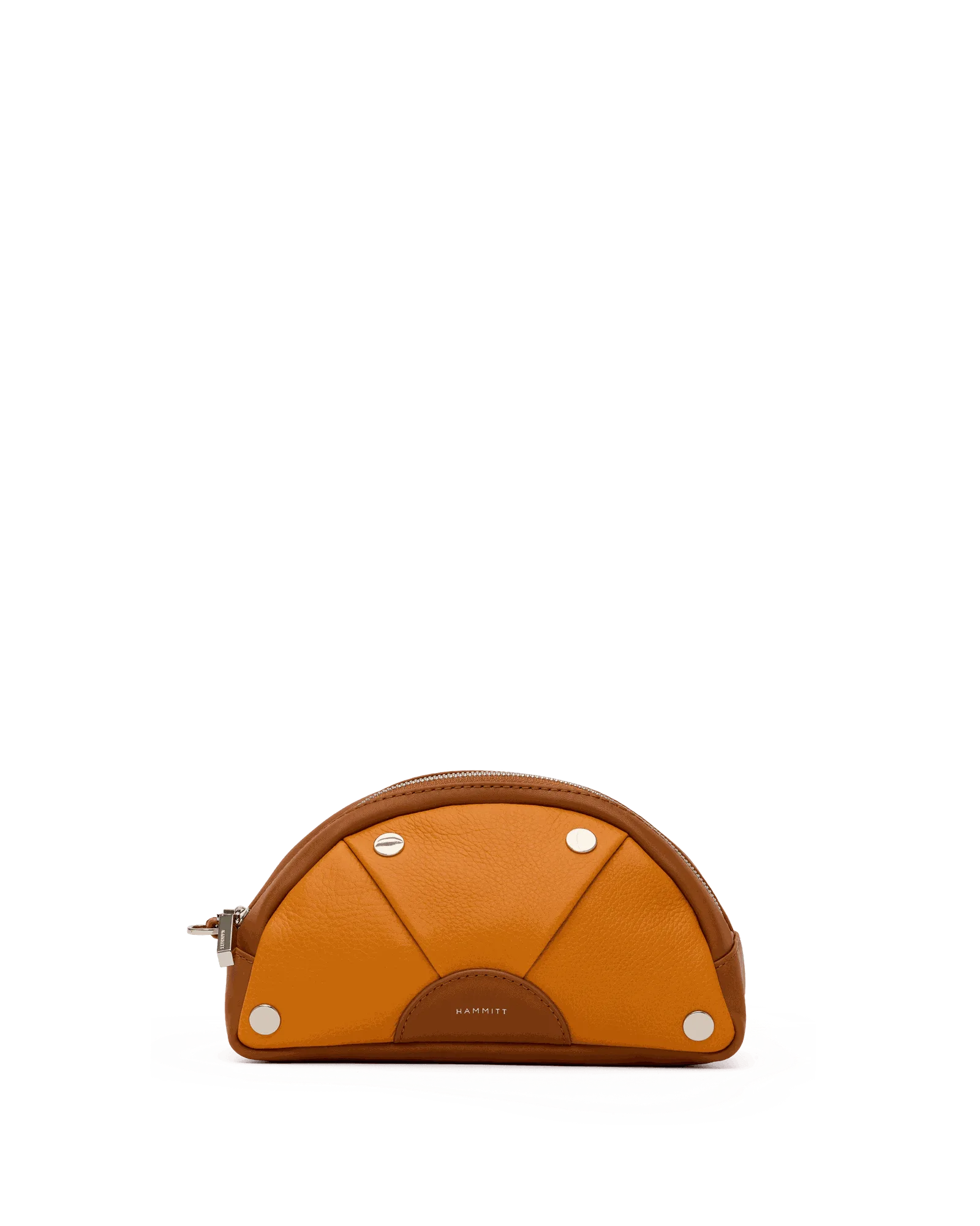 Shelley Pouch | Tailored Tangerine/Silver