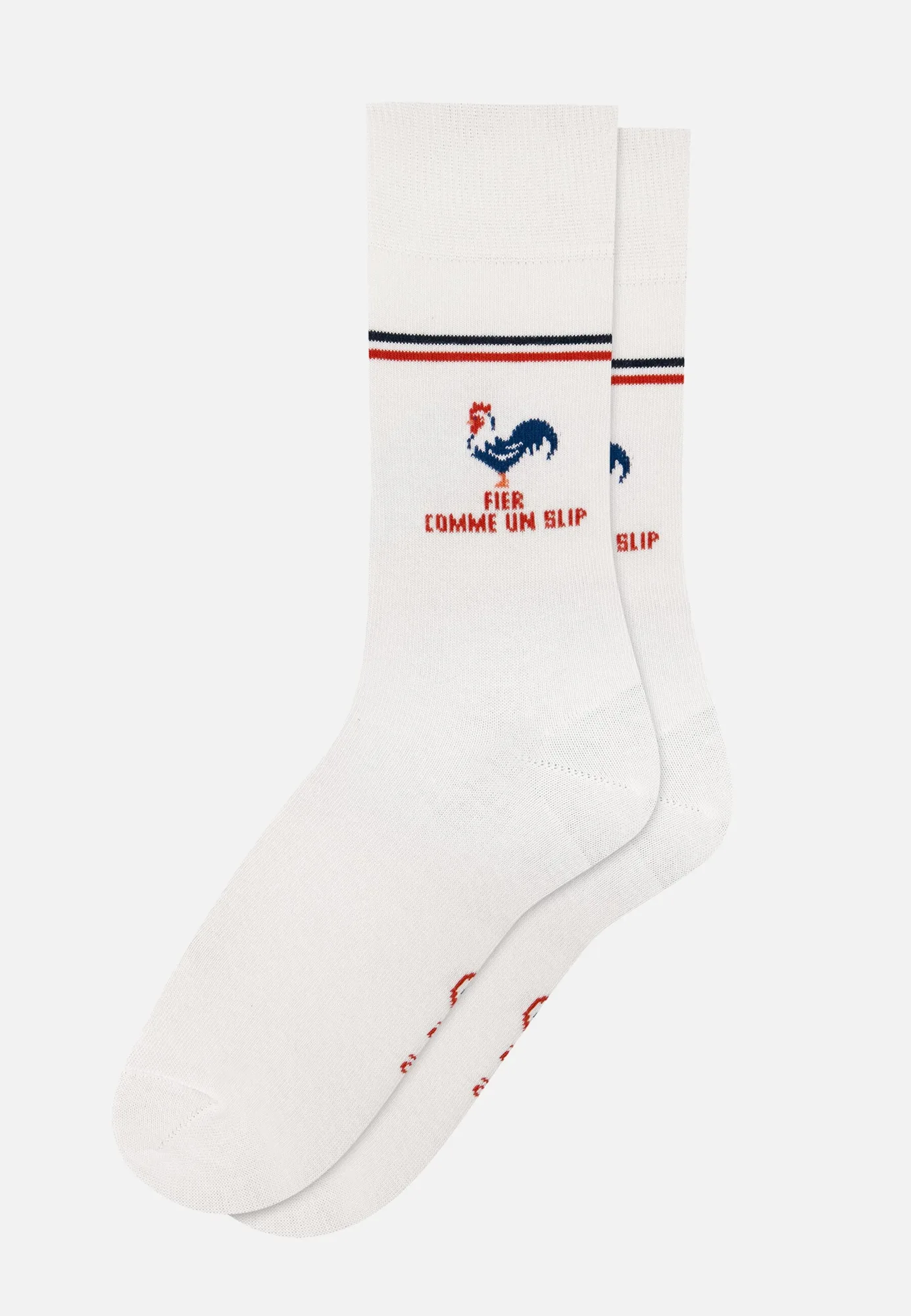 Lot de 5 chaussettes mi-hautes en coton : marinière, blanc, bicolore et gris comparés