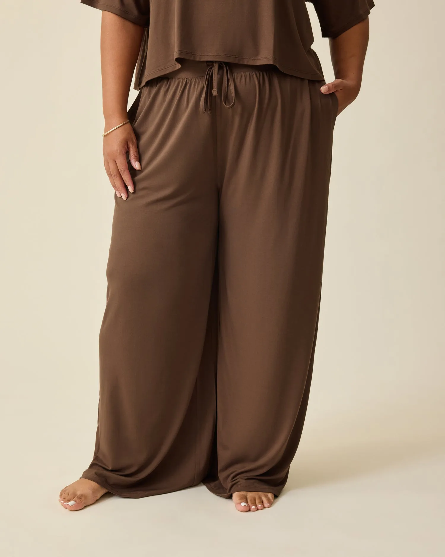 Aria Bamboo Casual Lounge Pant | Chocolate
