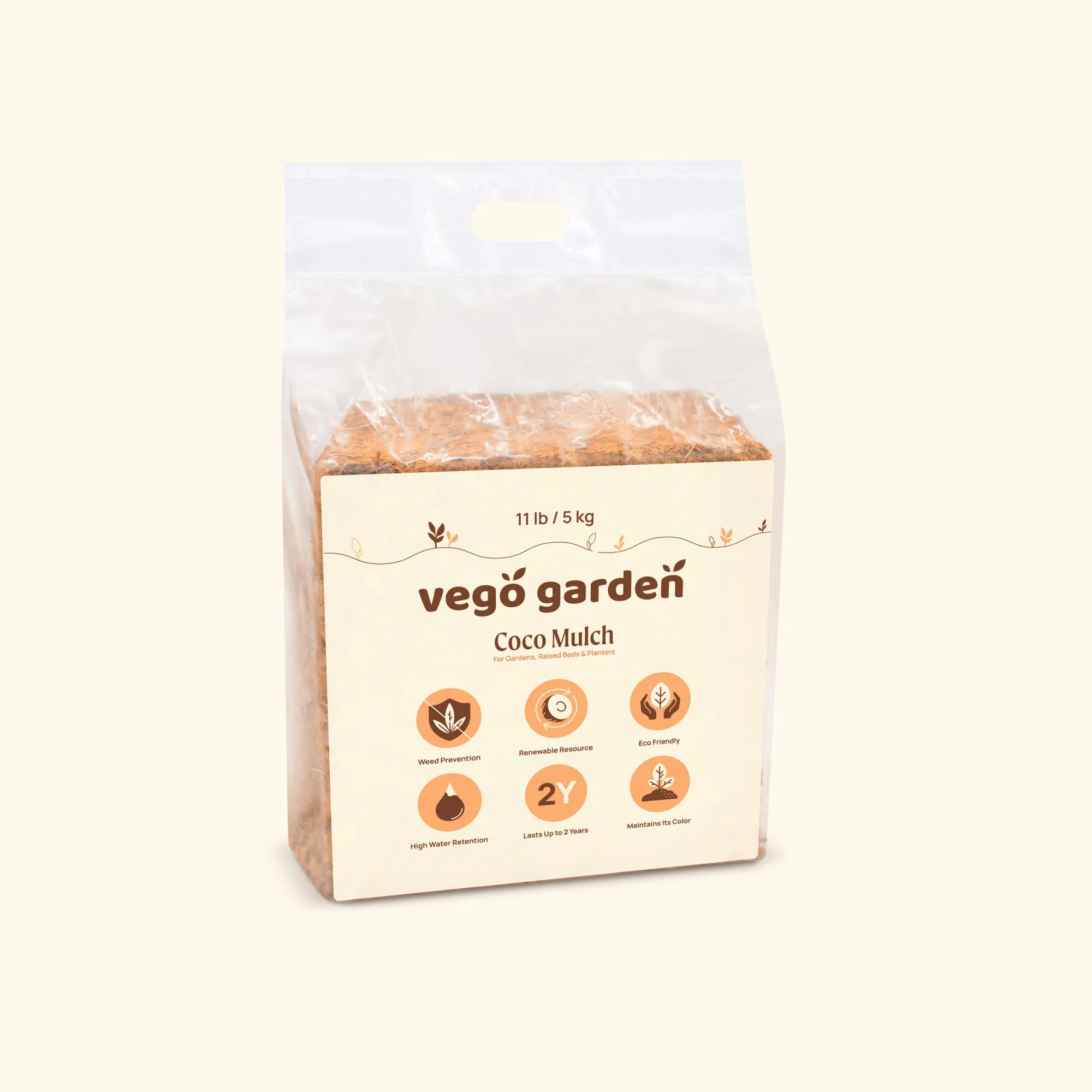 نشارة جوز الهند من Vego Garden كتلة 11 رطل