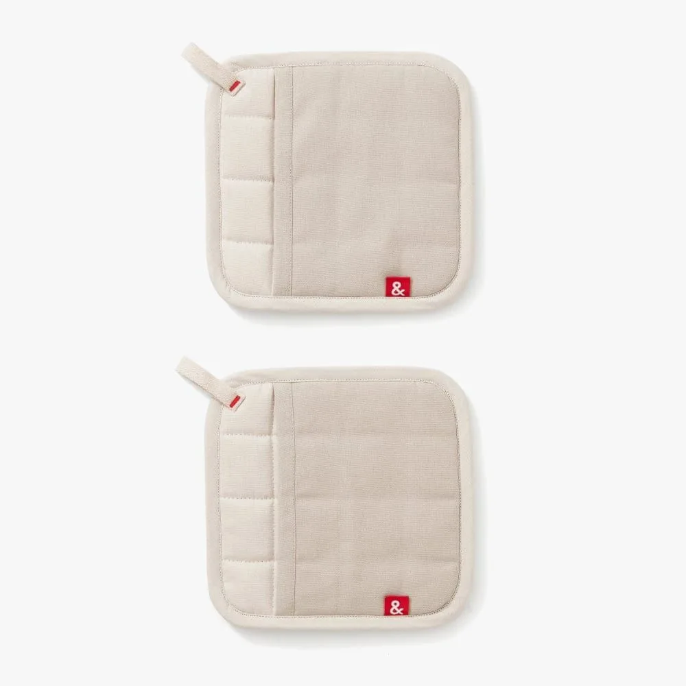 Oat White Pot Holders