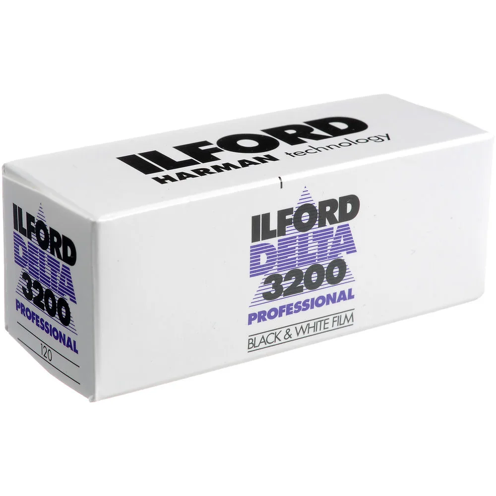 Película negativa en blanco y negro profesional Ilford Delta 3200 (película de 120)