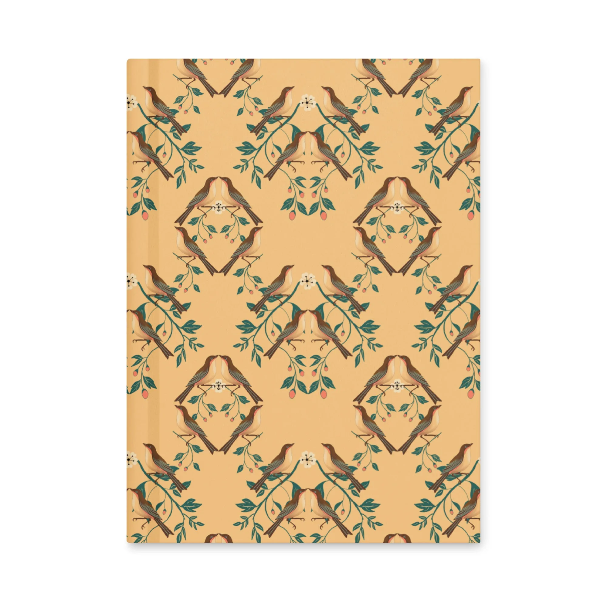 Songbird Damask Hardcover Journal