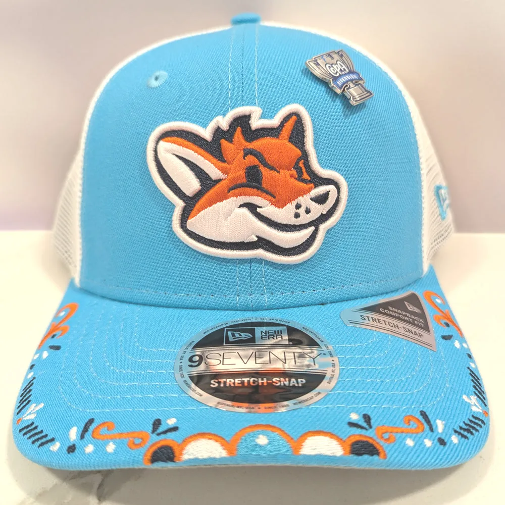 Somerset Patriots New Era 2026 9Seventy Stretch Fit Adjustable Zorros de Somerset Copa de la Diversion Cap