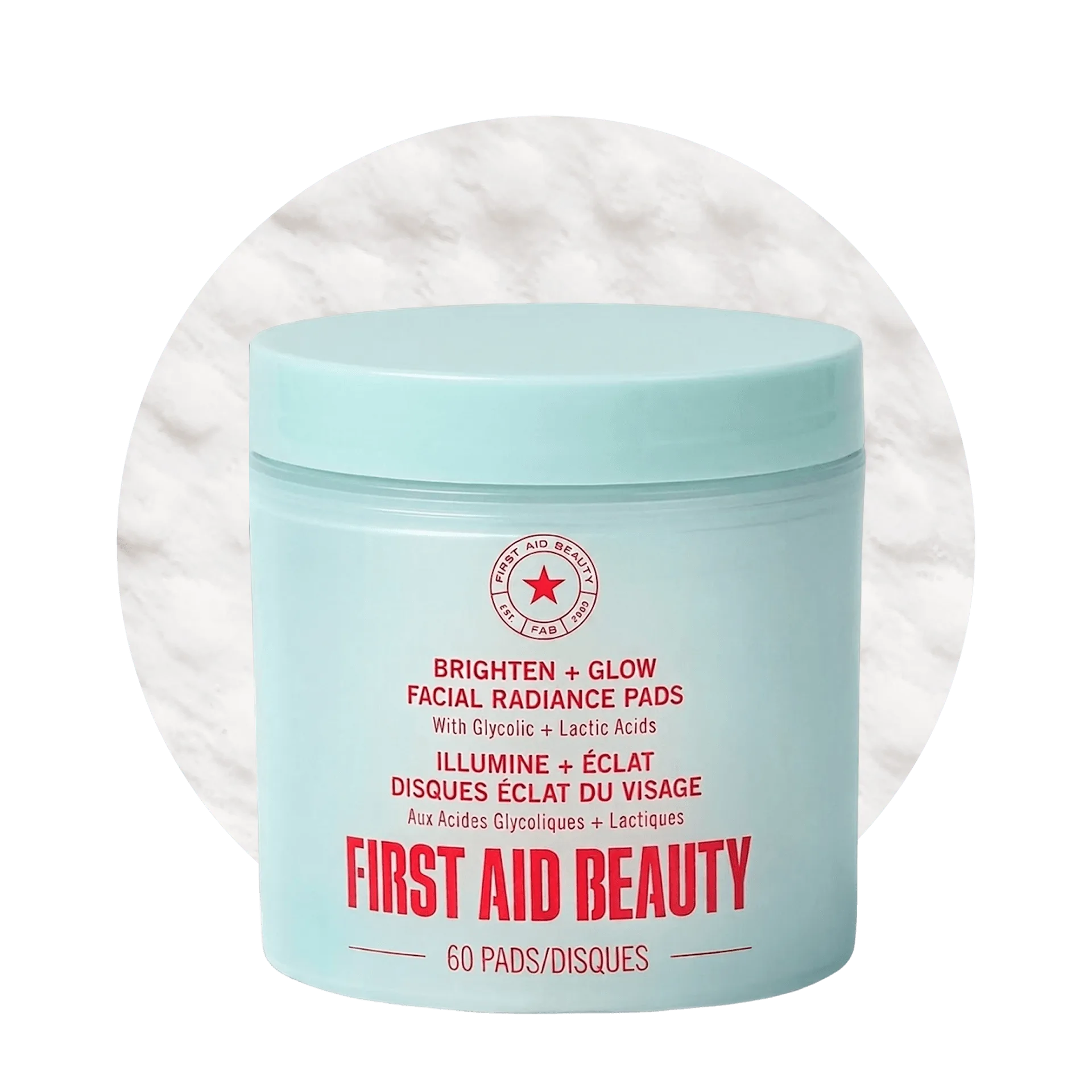 Brighten + Glow Facial Radiance Pads with Glycolic + Lactic Acids