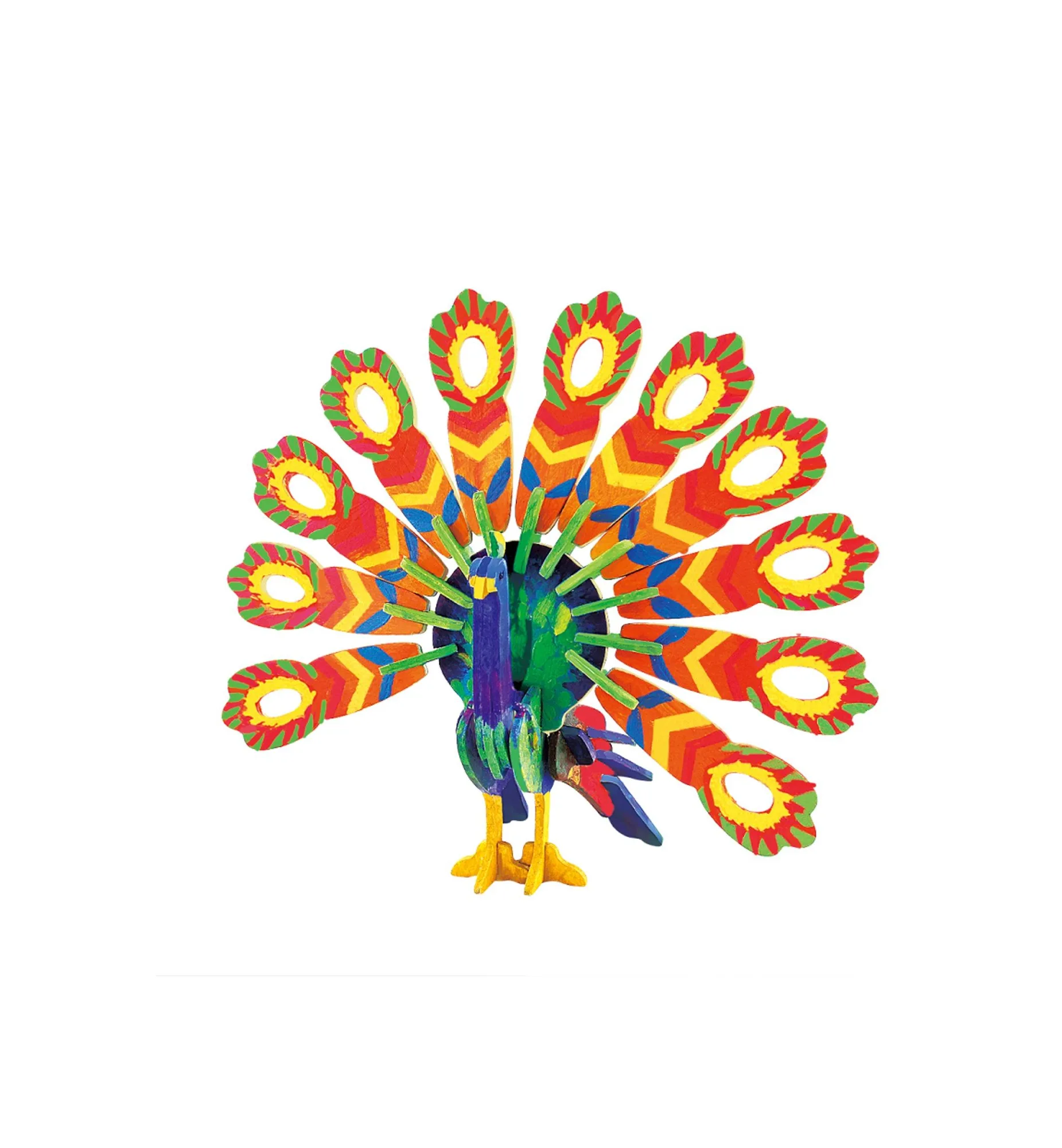 So malen Sie das Hands Craft Peacock Paint Kit Puzzle