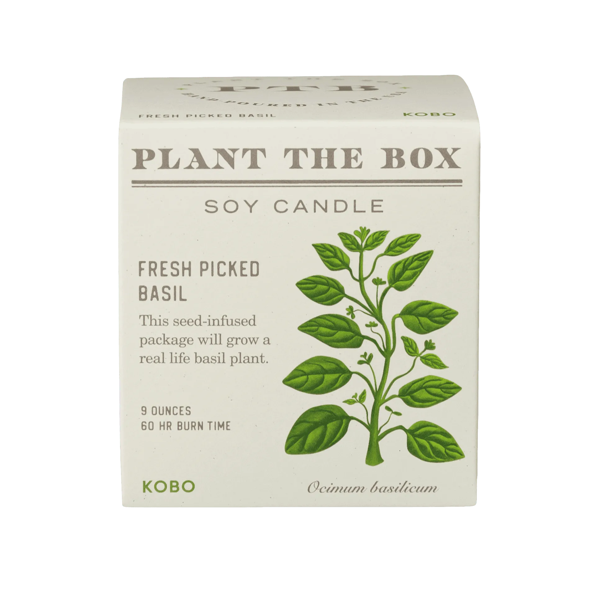 Fresh Picked Basil Plant the Box Candle