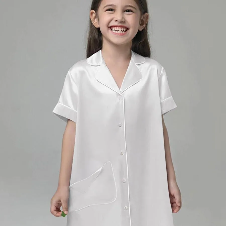 Silk Blouse Nightdress For Girl