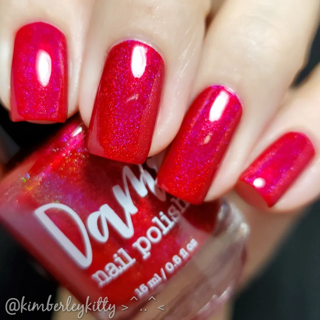 Ruby - Red Holographic Polish - Gemstone Rainbow