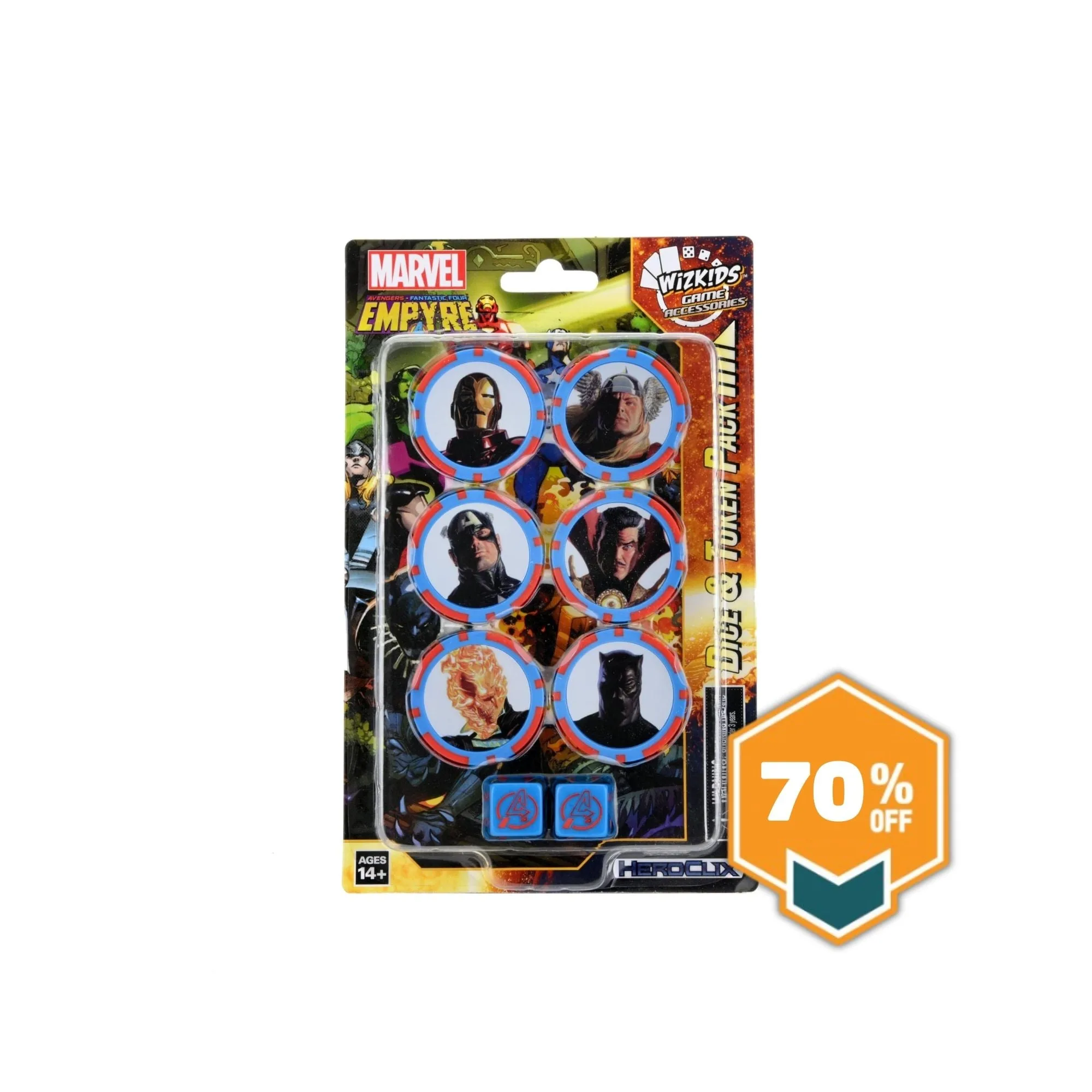 Come usare il set di dadi e gettoni Marvel HeroClix per Avengers Fantastic Four