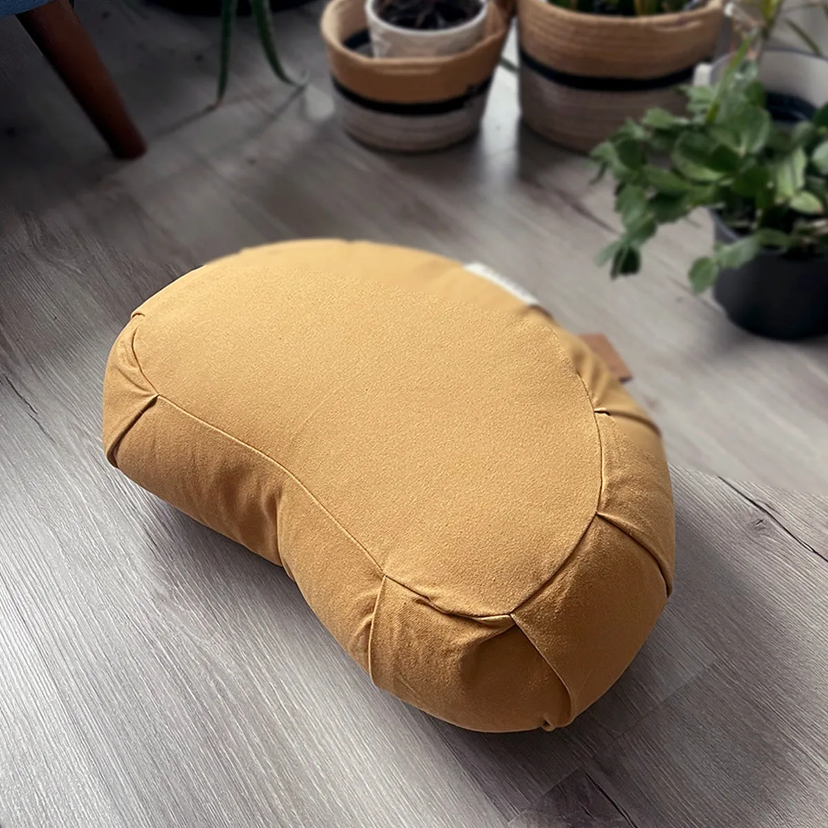 Almofada de Meditação Natural Crescent | Amber Gold