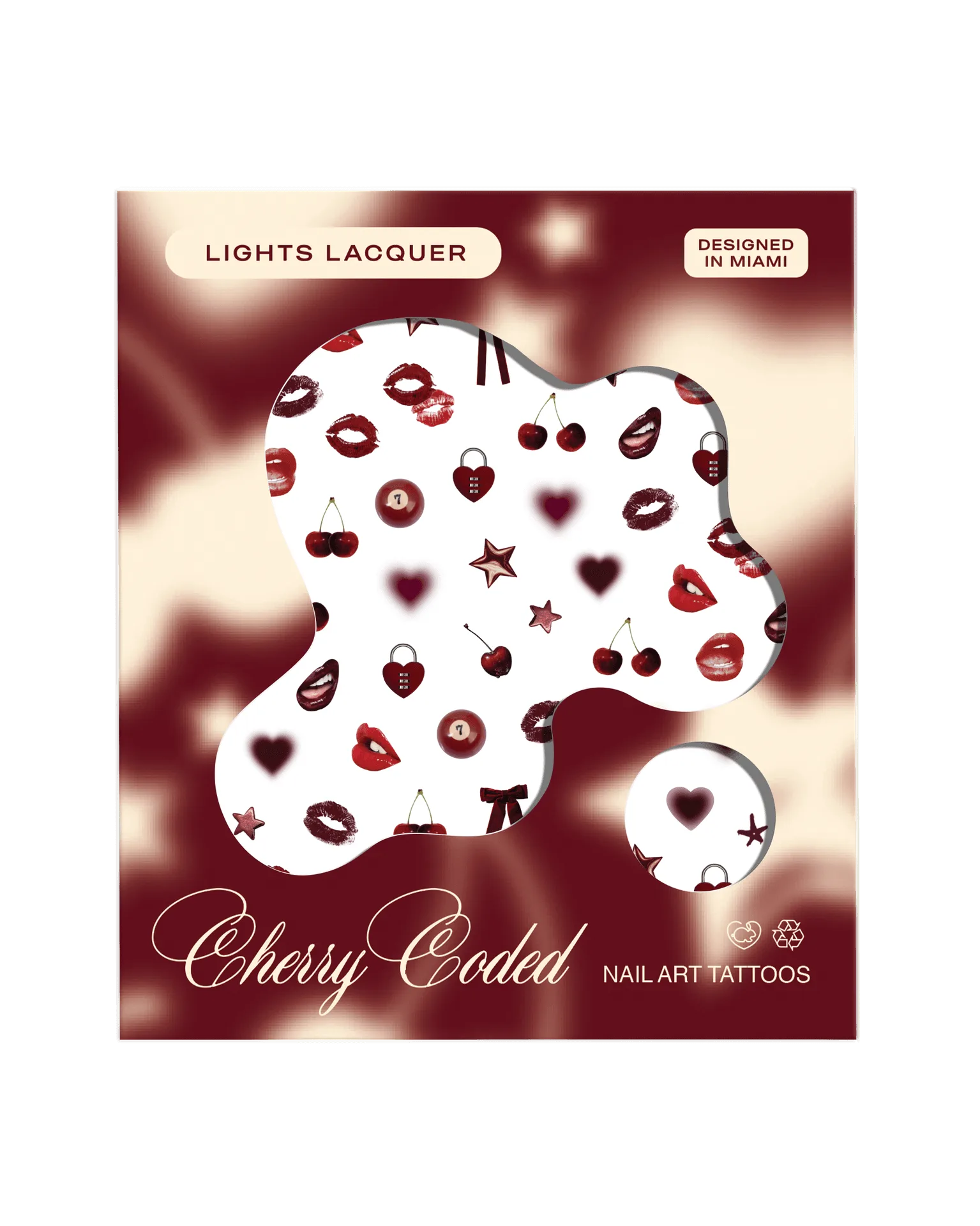 Cherry Coded Nail Tattoos