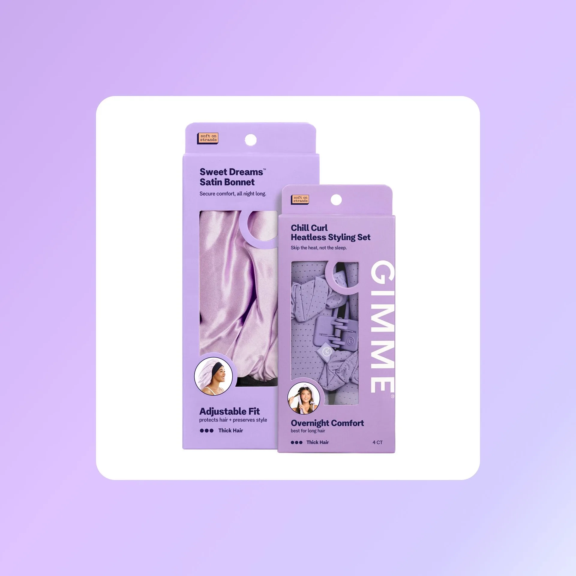 Chill Curl Heatless Styling + Satin Bonnet For Longer Hair Lengths